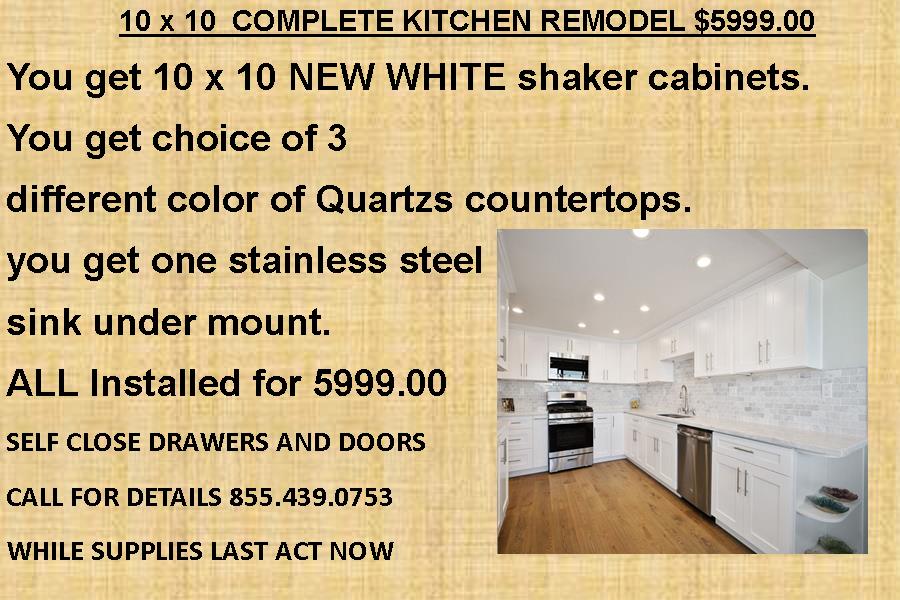 2WHITE 10X10 SHAKER COMPLETE REMODEL